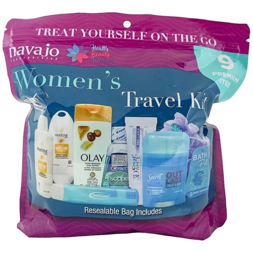 9 Piece Resealable Women 's Travel Kit