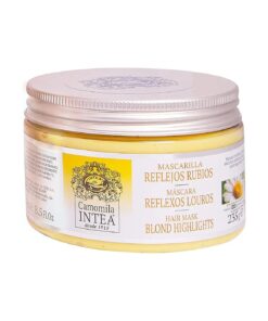 Intea Camomila Blonde Highlights Hair Mask - Hair Mask for Blonde, dyed or rinsed hair with Chamomile Extract - Paraben and Ammonia FREE - 8.3 oz