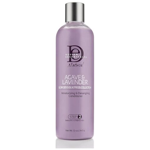 Design Essentials Agave & Lavender Moisturizing & Detangling Conditioner-Blow-Dry & Silk Press Collection - 12oz