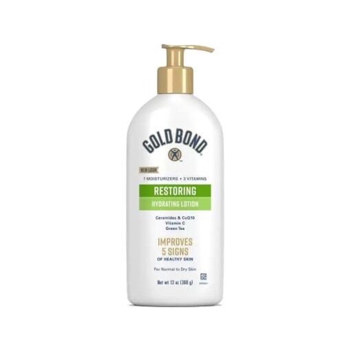 Gold Bond Restoring Hydrating Lotion, 13 oz., With Ceramides & CoQ10, Green Tea, & Vitamin C