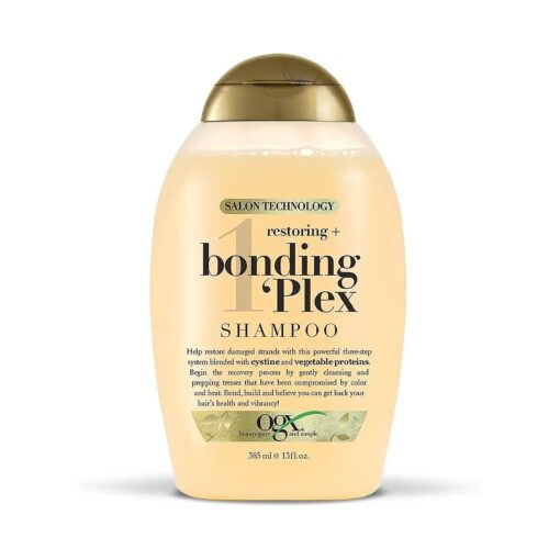 OGX Restoring + Bonding Plex Salon Technology Shampoo, 13 Ounce, 385 Fl oz