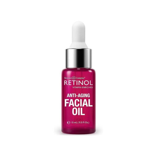 Retinol Anti-Aging Facial Oil - Instantly Adds A Glow To Your Face For A Younger Look - Radiance Booster With Nine Essential Oils Restores Hydration & Nourishment To Your Skin Night & Day