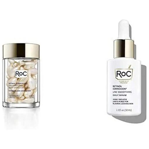 RoC Retinol Anti-Aging Serum Bundle - Night Capsules + Daily Serum