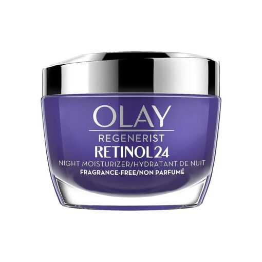 Olay Regenerist Retinol 24 Night Moisturizer cream, Fragrance free, 1.7 Fl Oz