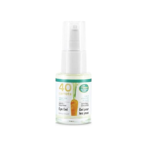 40 Carrots Carrot & Cucumber Eye Gel with Retinol for All Skin Types - Smooths Fine Lines & Reduces Wrinkles, Crow 's Feet, Dark Circles, Under Eye Bags | Paraben Free ( 0.5 fl oz )