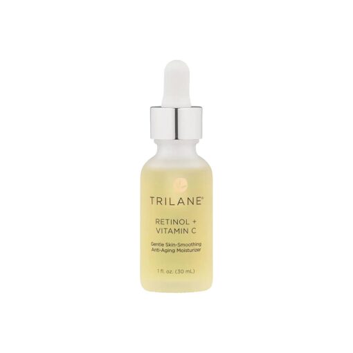 Trilane Retinol + Vitamin C with Squalane, Visibly Reduces the Signs of Aging for Softer, Smoother, More Radiant Skin with Zero Irritation, 1 fl, oz .