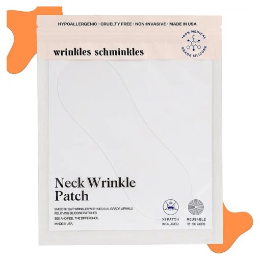 Wrinkles Schminkles Neck Wrinkle Patch - Reusable Silicone Smoothing Pads, Sensitively Formulated Wrinkle Patches, Reduce Wrinkles - Innovative Wrinkle Treatment - Targeting Neck Wrinkles ( 1 Pack )