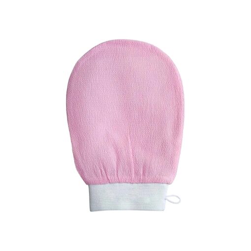 DEWYGLO Dewyglo Exfoliating Glove ( Pink ), Made with 100percent Viscose, a Biodegradable Fibre Exfoliating Body Glove is Reusable, Gentle and Suitable for Sensitive Skin