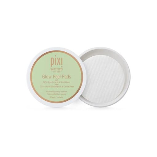 Pixi Beauty Glow Peel Pads | Exfoliating Treatment Pads Contain 20 % Glycolic Acid | Reveal Glowing Complexion | 60 Pads