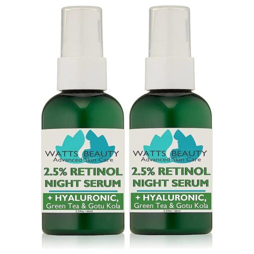 2.5 % Retinol Serum with 50 % Hyaluronic Acid - Anti Aging, Fine Lines, Wrinkles, Blemishes, Large Pores - No Parabens, No Animal Testing - 4.48oz