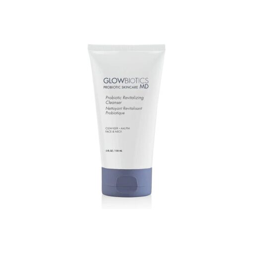 Glowbiotics Probiotic Revitalizing Cleanser : Hydrating Daily Face Wash, Removes Dirt, Makeup, and Oil, Enriched with Peptides, Vitamin E, and Aloe Vera, 5 Fl Oz