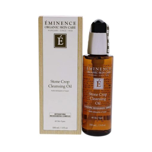 Eminence Organic Skincare Stone Crop Cleansing Oil, Multi, Unscented, 5 Fl Oz