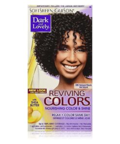 Dark and Lovely Reviving Colors Nourishing Color & Shine, Natural Black 395