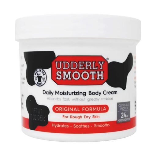 Udderly Smooth Udder Cream, Skin Moisturizer, 12 Ounce Jar