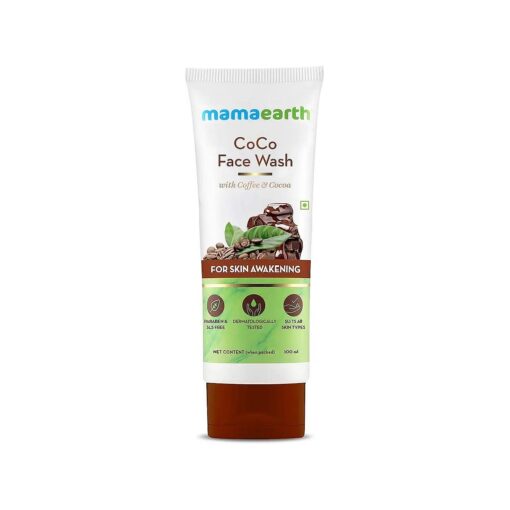 MAMAEARTH CoCo Face Wash for Women, with Coffee & Cocoa for Skin Awakening - 100ml