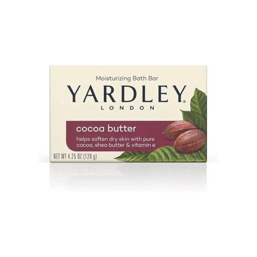 Yardley Moisturizing Bar Cocoa Butter 4.0 oz ( Pack of 6 )