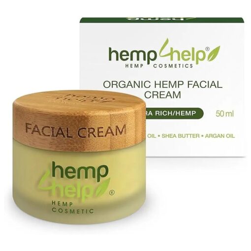 Luxurious Organic Face Moisturizer for Women - Enriched with Hemp Extract, Jojoba & Argan Oil, Shea Butter, and Propolis - Deep Hydration & Repair for Dry, Sensitive Skin, Cruelty-Free