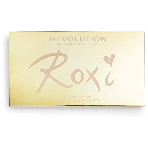 Makeup Revolution X Roxxsaurus Ride or Die Eyeshadow Palette, Matte & Shimmers, 18 Shades, Cruelty-Free, 0.43 Oz