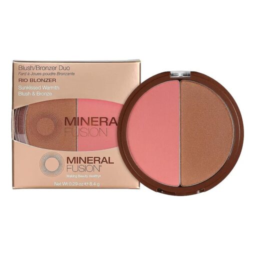 Mineral Fusion Makeup Blush Bronzer Duo Rio Blonzer, 0.29 Oz