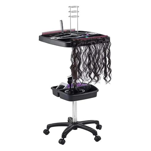 DOMPEL Mega Hair Trolley Station Model 501 | Stylish and Functional Hair Salon Organizer with Extra Storage Space