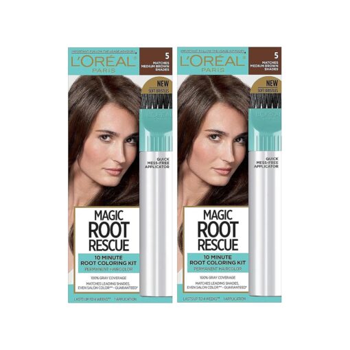 L'Oreal Paris Root Rescue Medium Brown 5 2PK