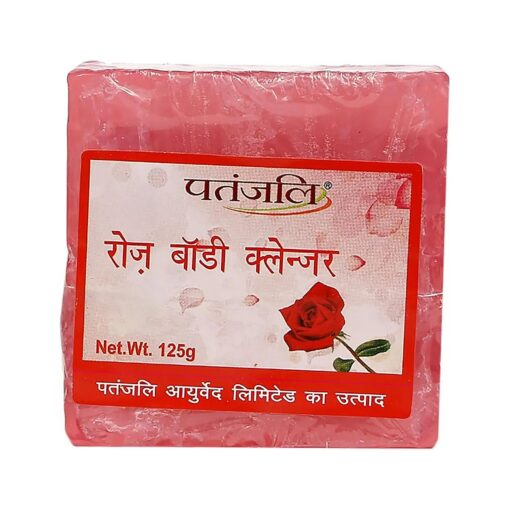 PATANJALI Rose Body Cleanser, 125 G Red