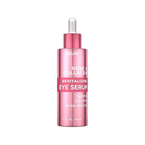 AZURE Rose & Collagen Revitalizing Eye Serum - Hydrating & Smoothing | Reduces Wrinkles, Fine Lines & Under Eye Bags | Minimize Signs of Aging | Made in Korea - 60mL