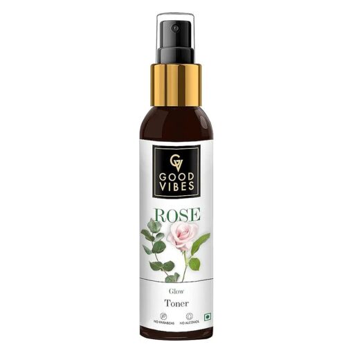 RRG Good Vibes Rose Glow Toner - 120 ml - Anti Ageing, Nourishing and Revitalising for All Skin Types - Oil Control for Clogged Pores - Cruelty Free