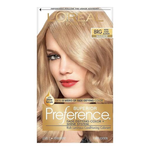 Superior Preference Fade-Defying Color + Shine System, 8RG Rose Gold Blonde ( Packaging May Vary )