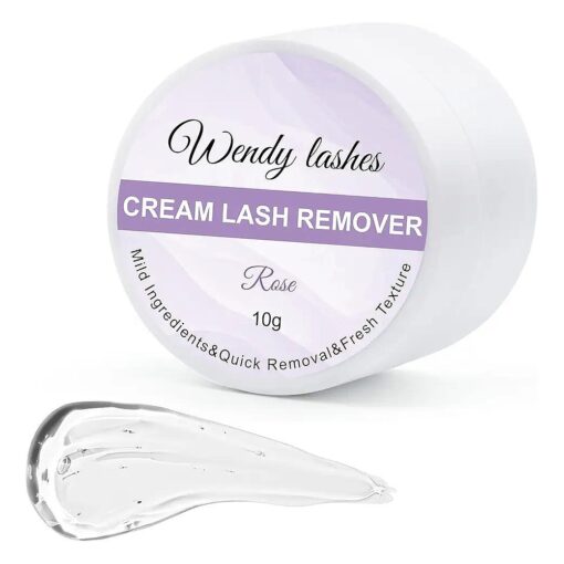 Lash Remover for Lash Extensions/Lash Clusters Cream Lash Glue Remover 10g Effectively| Low Irritation for Sensitive Skin Lash Extension Remover Easy Removal of Indicidual Lashes Glue Remover ( Rose )