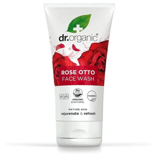 Dr Organic Rose Otto Cream Face Wash 150ml