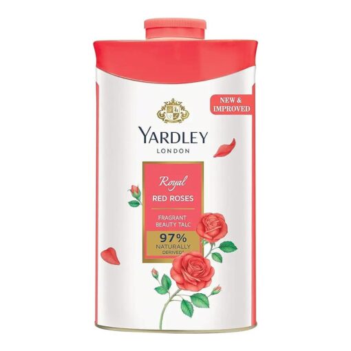 Yardley London RED ROSE Perfumed Deodorizing Talc Talcum Powder 100gm