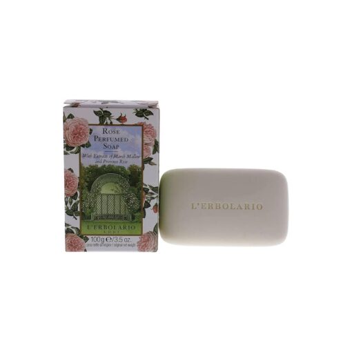 Rose Perfumed Bar Soap - Enriched With All Natural Ingredients And Aromatic Fragrances - Cleanses And Moisturizes Skin - Long Lasting And Creates A Rich, Creamy Lather - 3.5 Oz