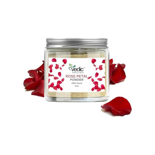 Rose Petal Powder Face Pack | 100 % Natural | Skin Glow, Anti Ageing & Skin Hydration | 50g