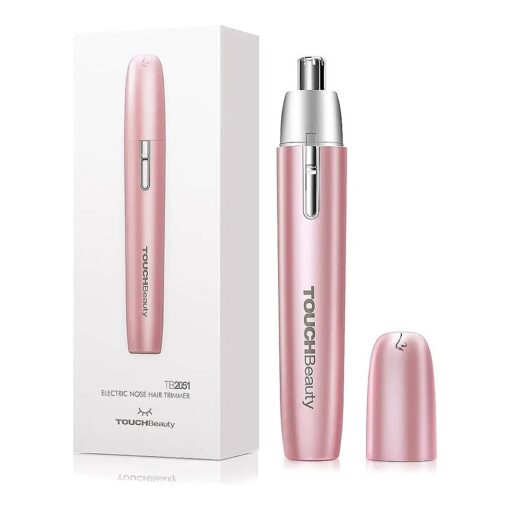 TOUCHBeauty Portable Ear Nose Hair Trimmer for Women 14500RPM Faster Motor Painless Safe Trimming System Mini Sized Battery Powered 2051