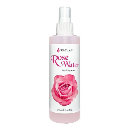 Well 's Rose Water Mist Spray | 8 fl.oz, | 100 % Pure | Hydrating & Moisturizing | for Skin & Hair Care