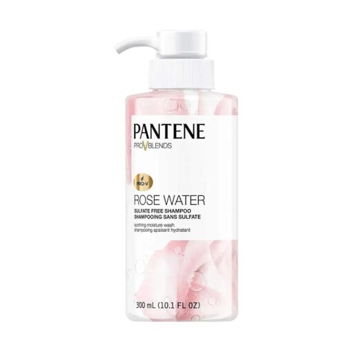 Pantene Pro V Blends Rose Water Sulfate Free Soothing Moisture Wash Shampoo