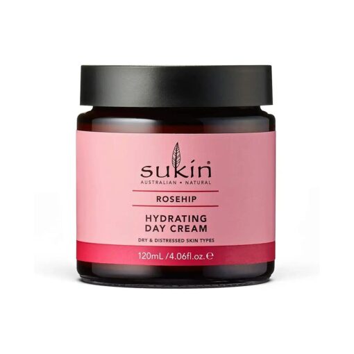 Sukin - Rosehip Hydrating Day Cream, Hydrate & Revitalize Skin, 4.06 fl oz 120 mL