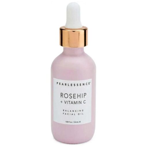 Pearlessence Rosehip Balancing Facial Oil + Rosehip Fruit Oil & Vitamin C | Daily Hydration to Help Balance & Revive Skin | Made in USA & Cruelty Free