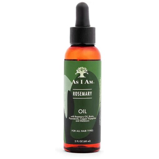 As I Am Rosemary Oil For Hair Growth - 2 oz - with Melatonin & Biotin - Vegan & Cruelty Free