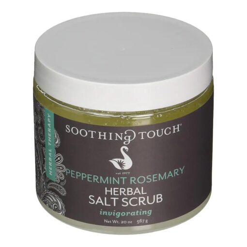 Soothing Touch Herbal Salt Scrub, Peppermint Rosemary - 20 Oz