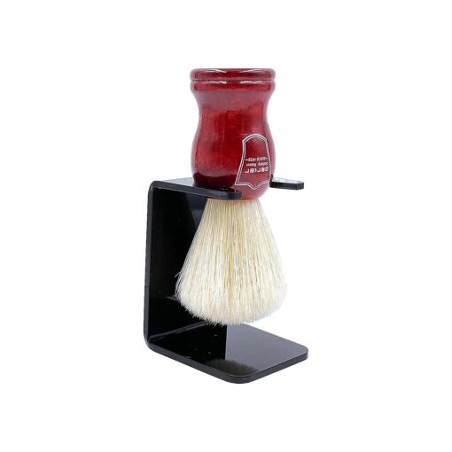 Parker Safety Razor Deluxe 100 % Boar Bristle Shaving Brush with Rosewood Handle - Brush Stand Included