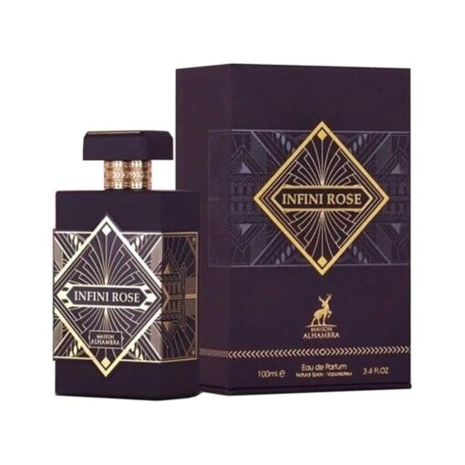 Maison Alhambra Infini Rose for Unisex Eau de Parfum Spray, 3.4 Ounce