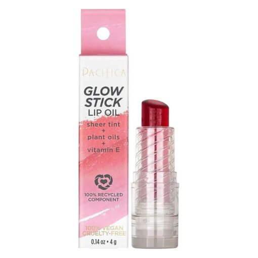 Pacifica Glow Stick Lip Oil - Rosy Glow Women 0.14 oz