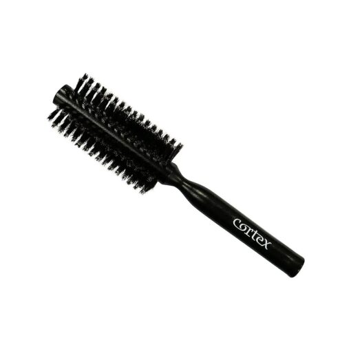 100 % Boar Bristle Round Brush - Hair Brushes for Women and Men, Round Brush for blow Drying, Natural and Soft boar bristle for all types of hair, black wooden handle brush 2"