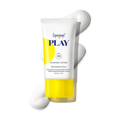 PLAY Everyday Lotion SPF 50 ( 2.4 fl oz ) - Broad Spectrum Body & Face Sunscreen for Sensitive Skin - Great for Active Days - Fast Absorbing, Water & Sweat Resistant