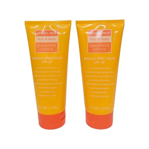 Trader Joe 's Face & Body Sunscreen SPF30 ( Pack of 2 )