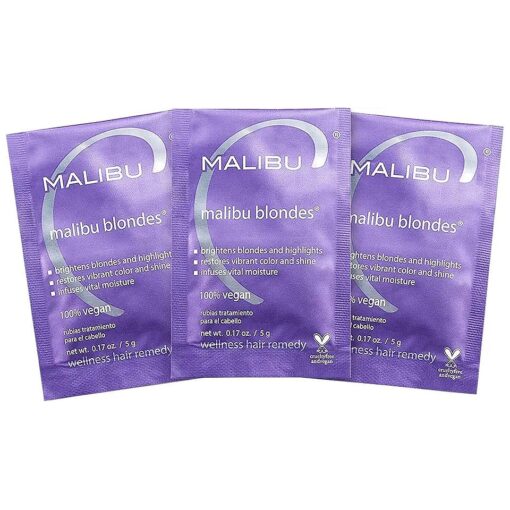 Malibu C Blondes Wellness Remedy - Removes Discoloration from Blonde Hair - Brightening Blonde Remedy for Moisturized, Vibrant Strands