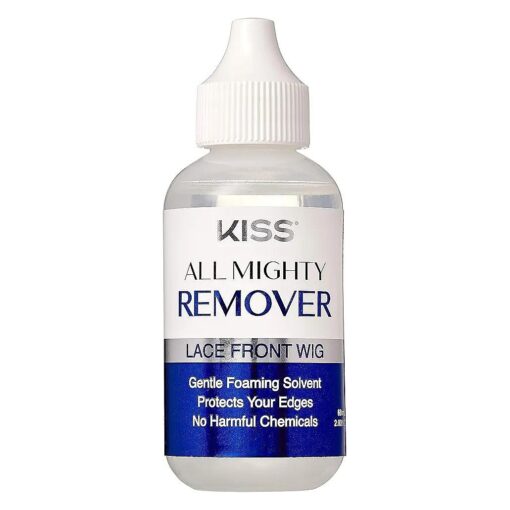 KISS All Mighty Lace Front Wig Remover- Gentle Foaming Solvent, Protect Your Edges, No Harmful chemicals 60mL ( 2.03 fl OZ ) - KAMR01 ( Remover )