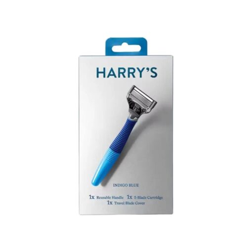 Harry 's Razor With 2 Blade Cartridges Navy Blue